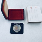 1971 Canada  1 British Columbia Silver Dollar Killer Rainbow Toning W  Case  3