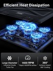 Laptop Cooling Pad  Laptop Cooler With 5 Quiet Fans For 12 -17  Computer Pc N   