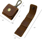 Genuine Leather Guitar Pick Holder Keychain guitar Picks Holder Case For 3 Pick