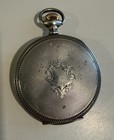 Antique Size 8  Berwyn Pocket Watch With Crescent Sterling Silver Case Works