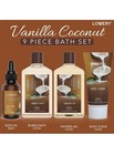Lovery Vanilla Coconut Home Bath Spa Gift Set 9 Piece Basket Exp 07 2030