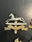 Wwii Wwi Lot Of 4 Britain British Commonwealth Cap Collar Badges Insignia Pins