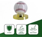 Clear Acrylic Baseball Display Case Holder With Gold Base