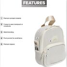 Adidas Women s Air Mesh Mini Travel Backpack   Crossbody Adjustable Bag - Beige