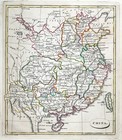 1817 John Russell Map China Taiwan Canton Macao Hainan Pekin Nankin Tibet Asia