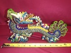 Vintage Chinese Dragon Sculpture Ceramic 13    Hand Glazed Asian Art W Orig Box