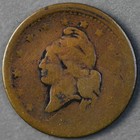 1863 Patriotic Civil War Token  9 238b  our Little Monitor  Ag R-8  Scarce 