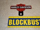 Vintage Harley Davidson Motorcycle Dealer 5  Metal Gas License Plate Topper Sign