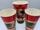 Coca Cola Coke Christmas Lot 7-11 Slurpee Wax Coated Promotion Cups Vintage 