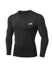 Mens Long Sleeve Compression Shirt Muscle Base Layer Quick Dry Cool Gym Fitness