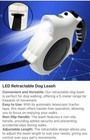 Retractable Dog Pet Leash 16ft Heavy Duty With Led Light   Anti Slip Automatic