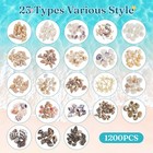 Zefy 23 Types Small Sea Shells For Crafts  1200 Pcs Tiny Seashells With Mixed   