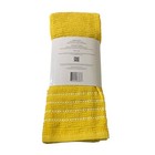 Martha Stewart Yellow Cotton Kitchen Towel Set 8  Pack- Textured Design