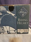 Irh Black Velveteen Sei Certified Equestrian Riding Helment W box Size Small