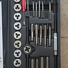Tap And Die Set With Tap-drill Selector Chart  Storage Hard Case Included