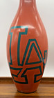 Vintage Hand Painted Bowling Pin La Los Angeles Orange California Alley Euc
