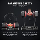 Adjustable Dumbbells Set Home Gym Weight Dumbbells Set Exercise Equipment 25lb 2