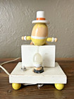Adorable Vintage Humpty Dumpty Painted Wood Nightlight accent Lamp