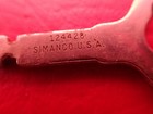 Vintage Simanco 124428 Singer Sewing Machine Bentwood Carrying Case Key