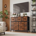 7 Drawer Chest Storage Fabric Dresser Storage Tower Organizer Bedroom Furniture