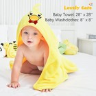 3 Pack Baby Hooded Bath Towel With 24 Count Washcloth Sets For Newborns Infan   