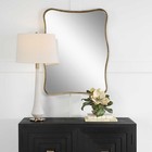 Uttermost Pavia 09930 Antiqued Gold Rectangle Vanity Mirror 28x36