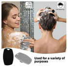 1pc Soft Silicone Body Scrubber  Exfoliating Bath Brush   Gentle Massager - New