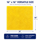 Car Detailing Microfiber Towels 700 Gsm 16x16 Plush Edgeless Drying Buffing 3 Pc