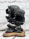 W  Thomas Mountain Goat Bronze Sculpture  4 35 Raging Foundry Signed Ltd Edition