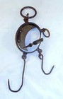Antique Hanging Fur Trapper s Scale Brass And Wrought Iron Construction