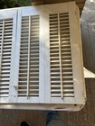 Vintage Wood Interior Plantation Window Shutters Louvered Pair 26 1 2    X 33 W