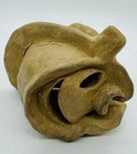 Primitive Asaro Mud Man Festival Mask Papua New Guinea   4    Tall Scale Of Full