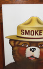 Vtg 1970 Smokey Bear Poster Just Smokey Us Forest Service Cardstock 13 X 18 5 In