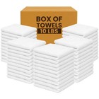 White Terry Bar Mop Towels - 600 Lb Pallet  60 X 10 Lb Boxes  Bulk Cleaning Rags