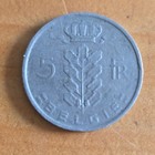 Belgium 5 Francs 1949 Copper-nickel Coin Km  150