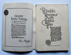 Reliable Recipes - 1914 Antique Calumet Baking Powder Cookbook