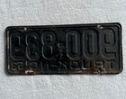 1953 North Carolina Nc Truck License Plate Original Condition