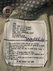 Vintage 80 s Us Military Desert Green Night Camouflage Parka Long Fishtail Sz L
