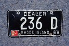 1968 - 1974 Rhode Island Dealer License Plate