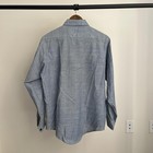 Vintage 70s Sears Perma Press Button Up Point Collar Men   s Sz 15 Dress Shirt