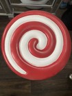 Tiktok Viral Christmas Candy White Peppermint Swirl 18  Stool Side End Table New