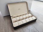 Rolex Box Case Holder Organizer Storage Brown Leather