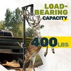 Game Hoist 400lb Hitch Mount Deer Hanger W  Winch Gambrel Lift-360 Degree Swivel