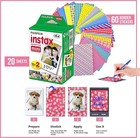 Fujifilm Instax Mini Instant Film  3 Pack  60 Sheets  5 Plastic Desk Frames  60
