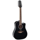 Takamine Gd38ce 12-string Dreadnought Acoustic Electric Guitar - Black