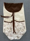Baby Nursery Crib 10 Piece Very Soft Brown beige white Bedding Set