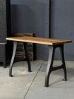 Antique Industrial Desk  Cast Iron Leg Desk  Industrial Computer Desk  Workbench