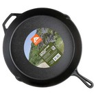 Ozark Trail 15  Pre-seasoned Cast Iron Skillet With Handle And Lips