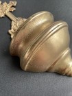Cross Holy Water Font For Wall With Cherubs Ornate Solid Brass Benitier Vintage