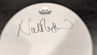 Pink Floyd Nick Mason Signed Autographed Drumhead Beckett  bas  Full Signature 